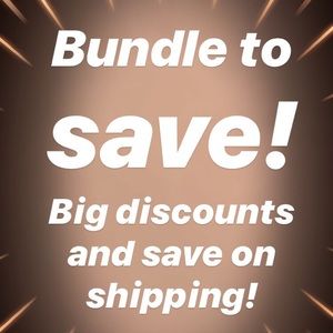 Bundle to save! And save on shipping!